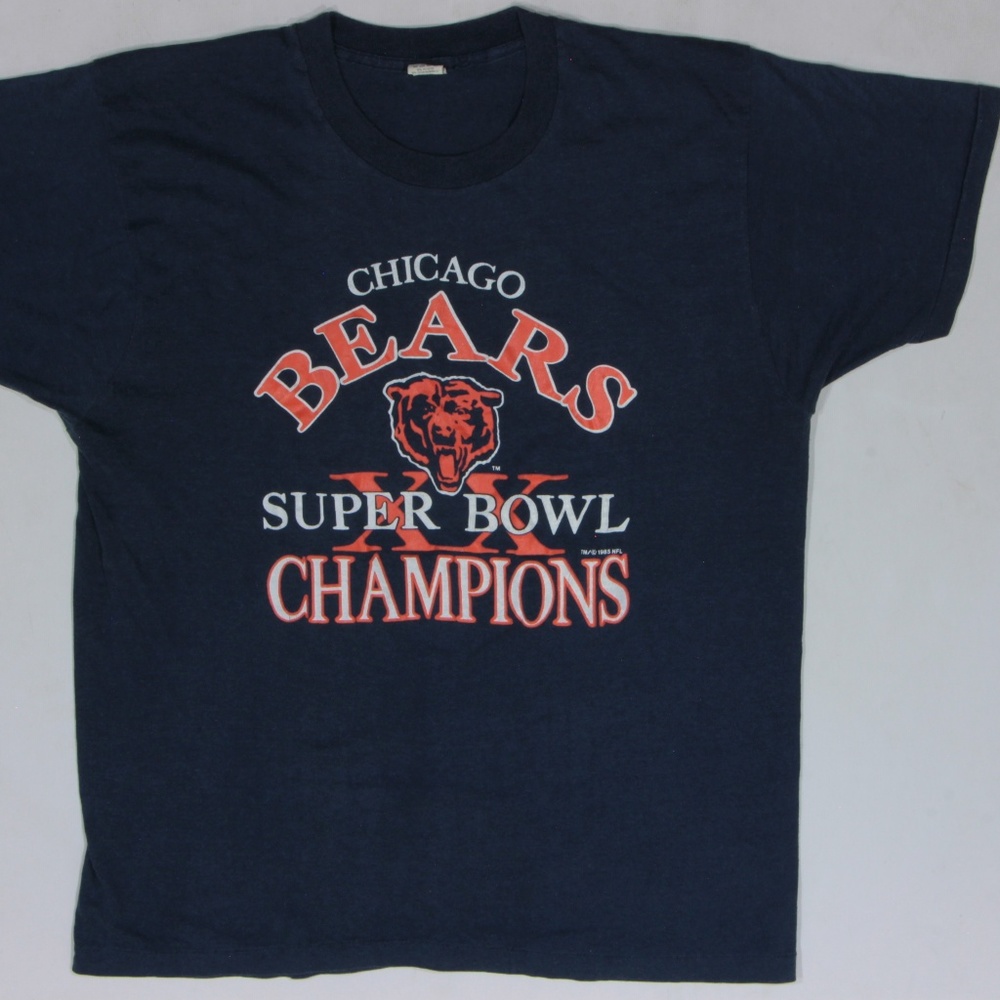 80s Vintage Chicago Bears Superbowl T Shirt